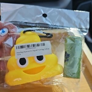Amazon Yellow Poop Bag Dispenser with Green Bags